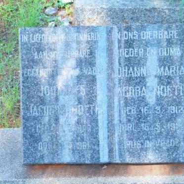 NOETH Johannes Jacobus -1961 &amp; Johanna Maria Jacoba 1912-19??