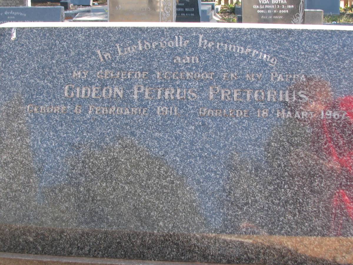 PRETORIUS Gideon Petrus 1911-1967