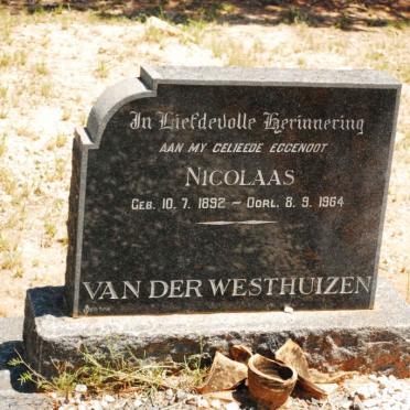WESTHUIZEN Nicolaas, van der 1892-1964