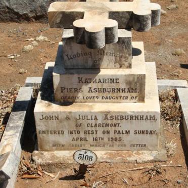 ASHBURNHAM Katharine Piers -1905