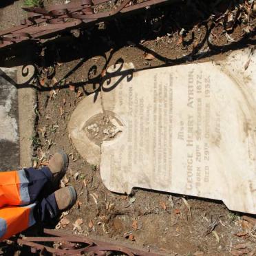 AYRTON George Henry 1872-1952 &amp; Christina Wilhelmina -1903