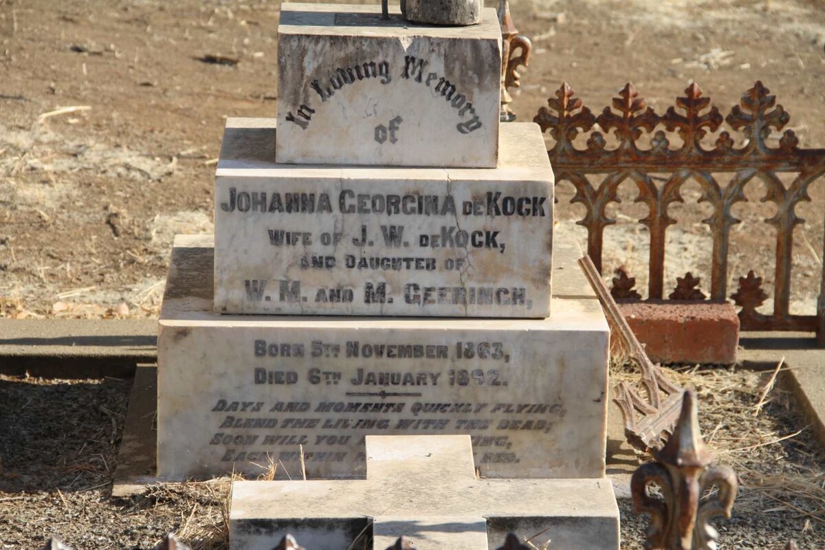 KOCK Johanna Georgina, de nee GEERINGH 1863-1892