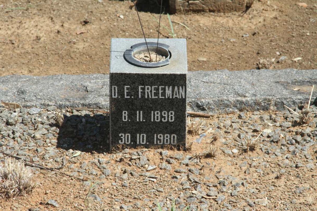FREEMAN D.E. 1898-1980