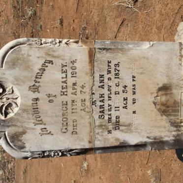 HEALEY George -1904 &amp; Sarah Ann -1873