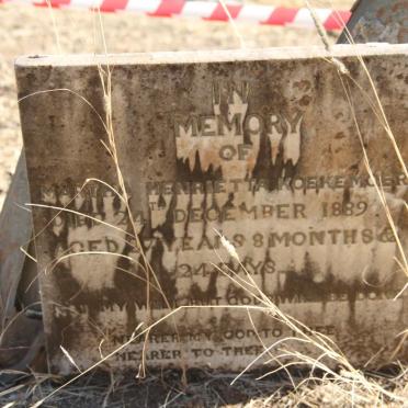 KOEKEMOER Martha Henrietta 1862-1889