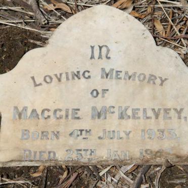 McKELVEY Maggie 1933-1942