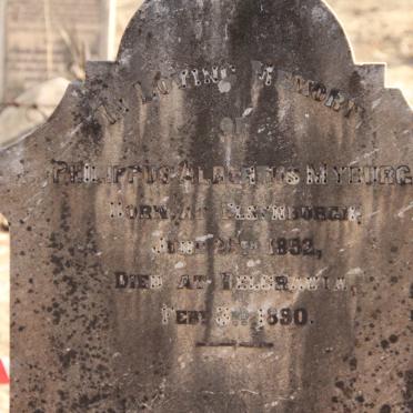 MYBURGH Philippus Albertus 1852-1890