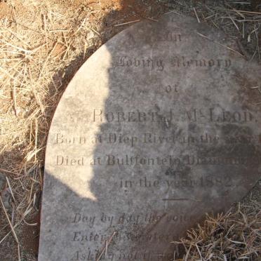 MCLEOD Robert J. 1853-1882 :: MCLEOD William Frederick -1897