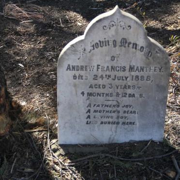 MANTHEY Andrew Francis  -1888