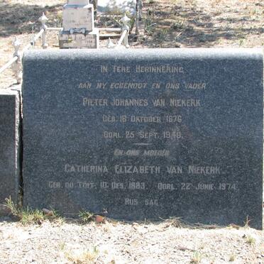 NIEKERK Pieter Johannes, van 1876-1946 &amp; Catherina Elizabeth DU TOIT 1883-1974 :: VAN NIEKERK Kitty -1965