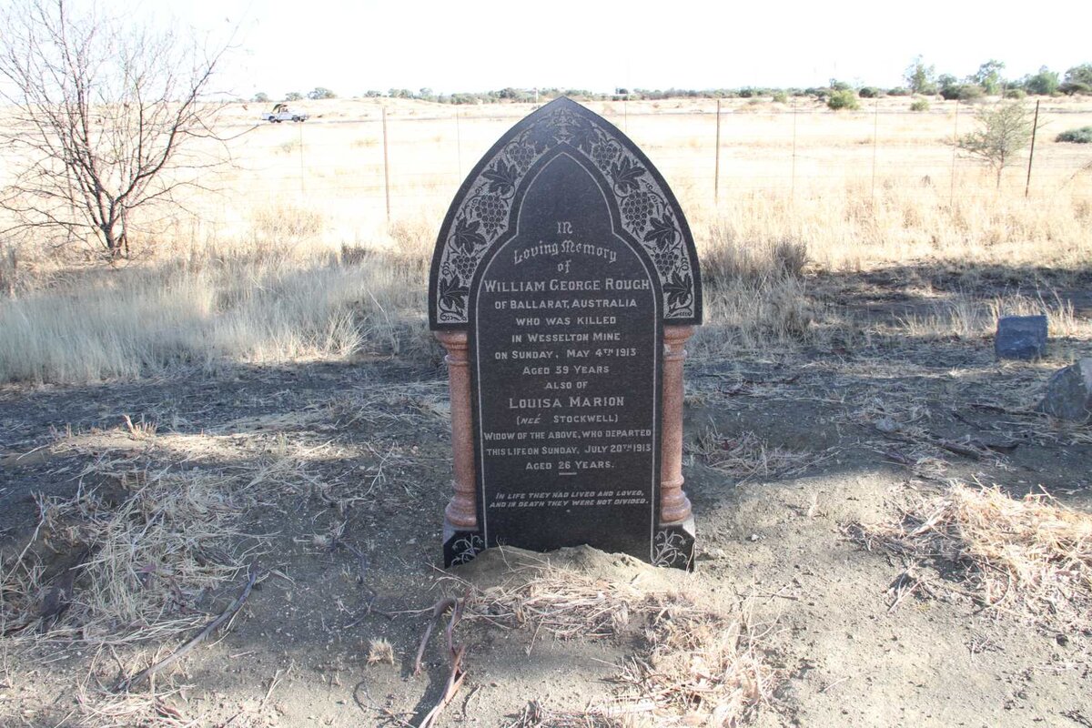 ROUGH William George  -1913 &amp; Louisa Marion STOCKWELL  -1913