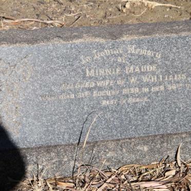 WILLIAMS Minnie Maude  -1939