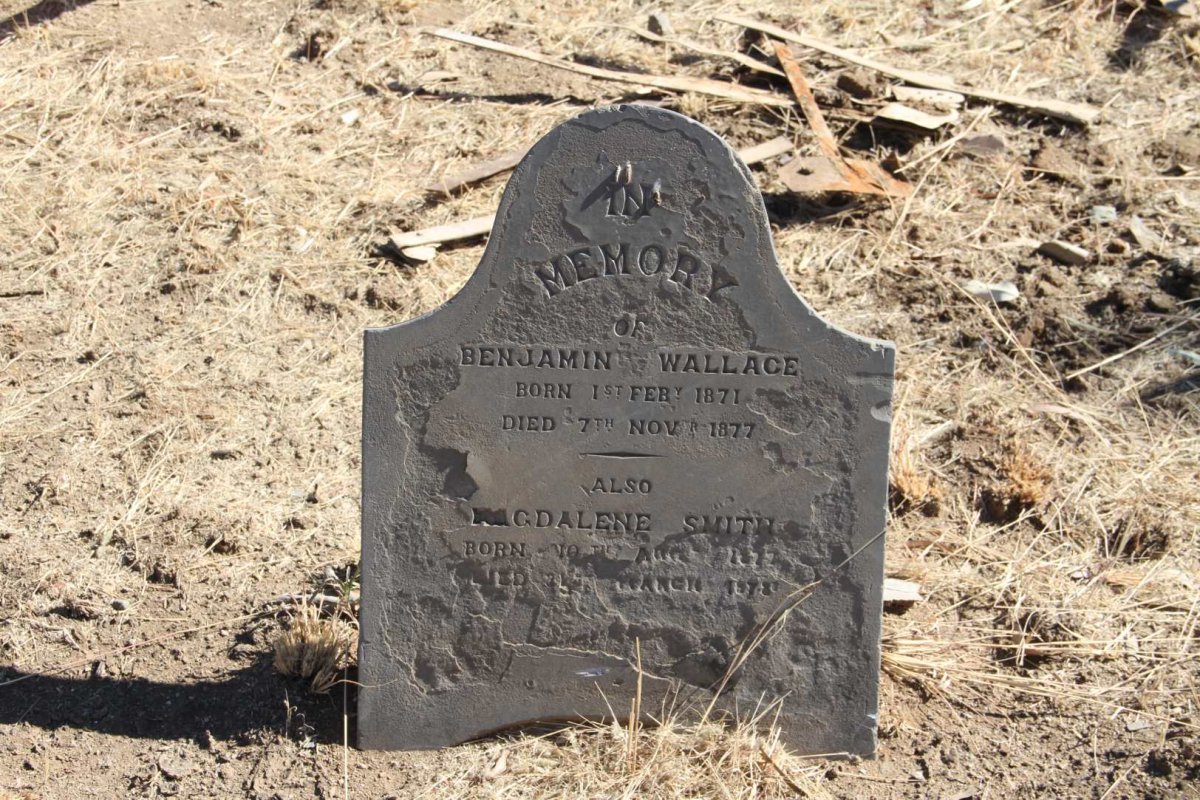 WALLACE Benjamin 1871-1877 :: SMITH Magdalene 1877-1878