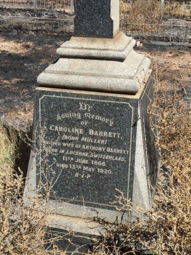 BARRETT Caroline nee MULLER 1866-1920