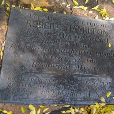 HAMILTON Robert -1851