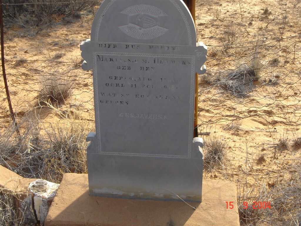 HEYMANS Maria S.D.M. née HEN 1867-1908