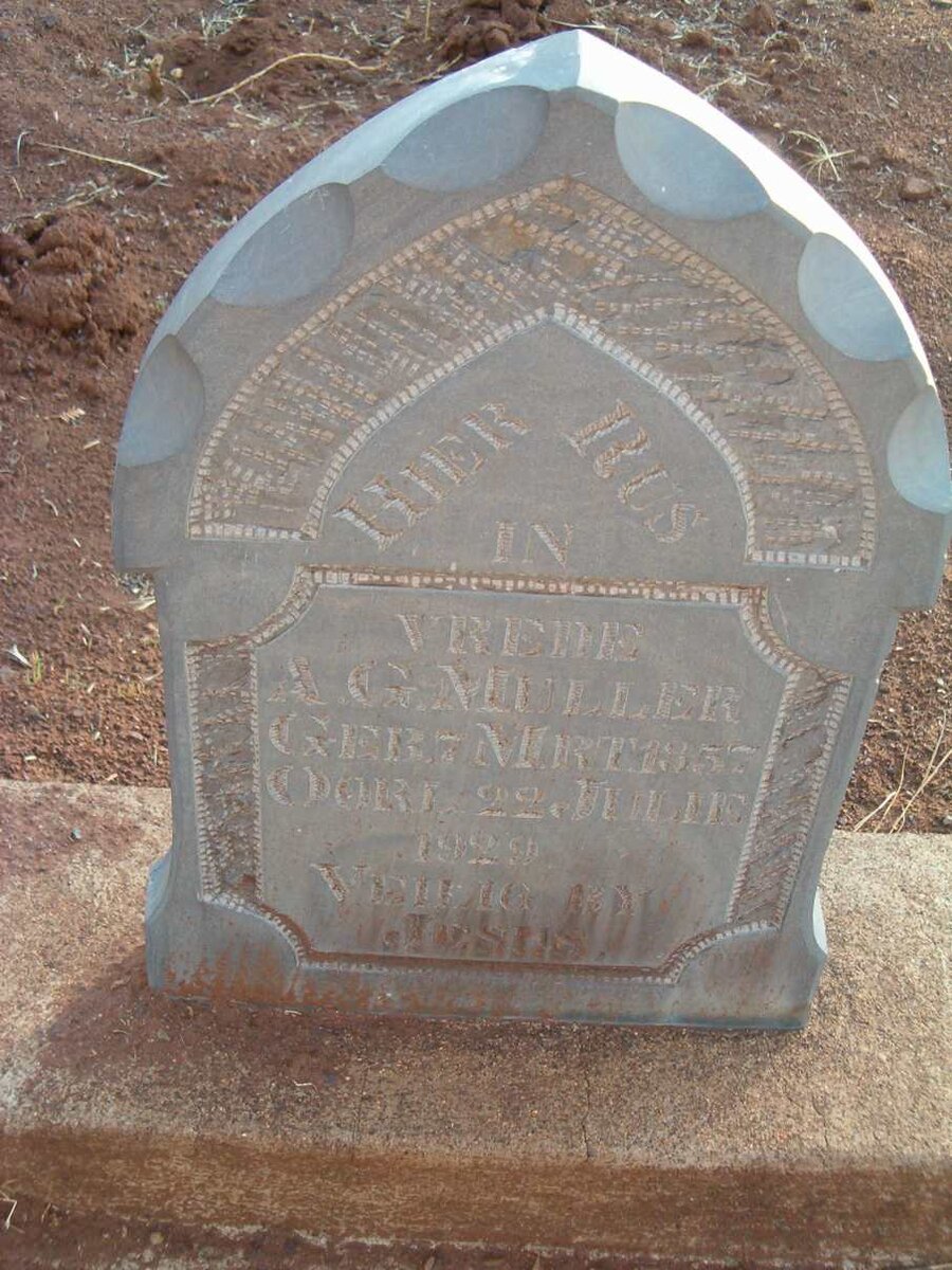 MULLER A.G. 1857-1929