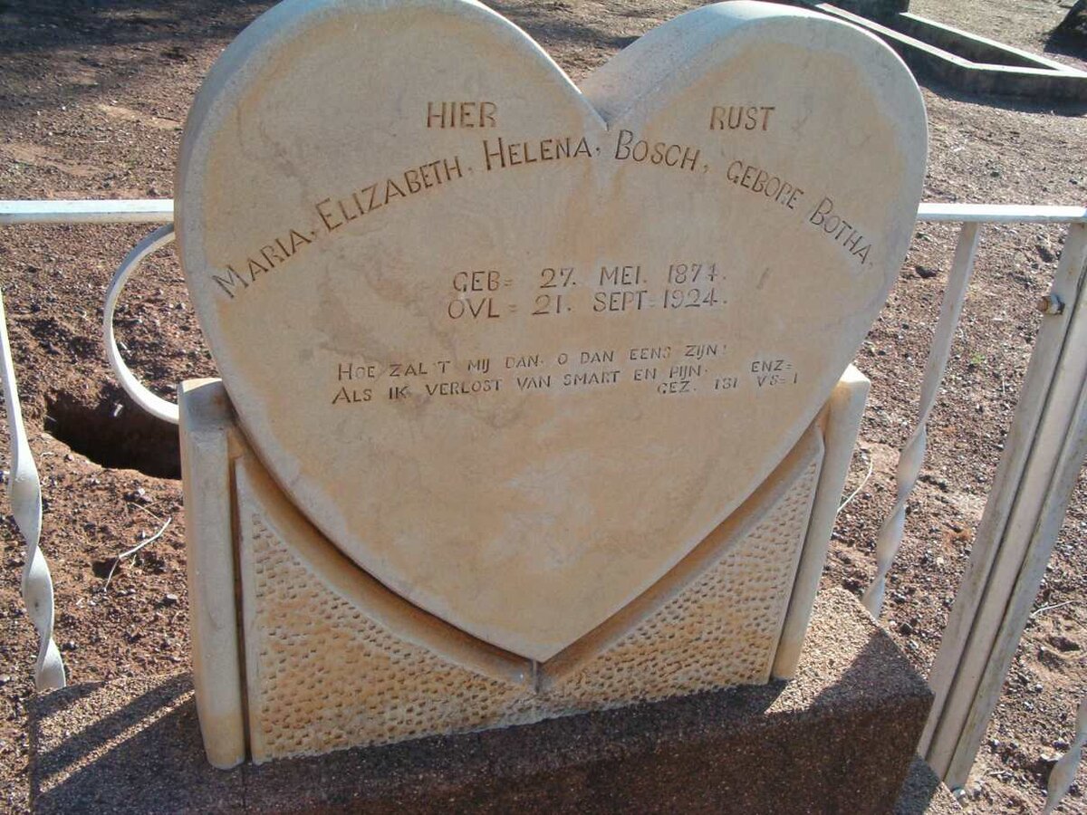 BOSCH Maria Elizabeth Helena nee BOTHA 1871-1924