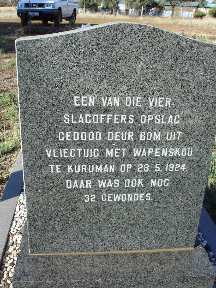 ERLANK Gert Johan 1887-1924