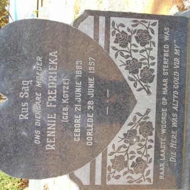 AGENBAG Rennie Fredrieka neé KOTZE 1883-1957