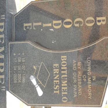 BOGODILE Boitumelo Ernest 1966-2004