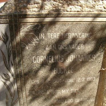 BUCKLE Cornelius Johannes 1904-1963