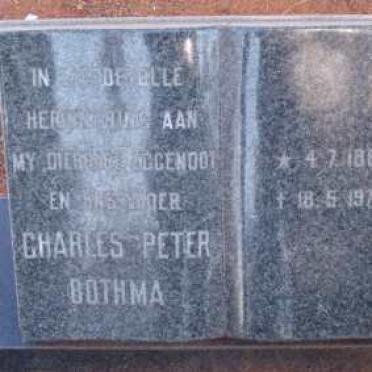 BOTHMA Charles Peter 1888-1975