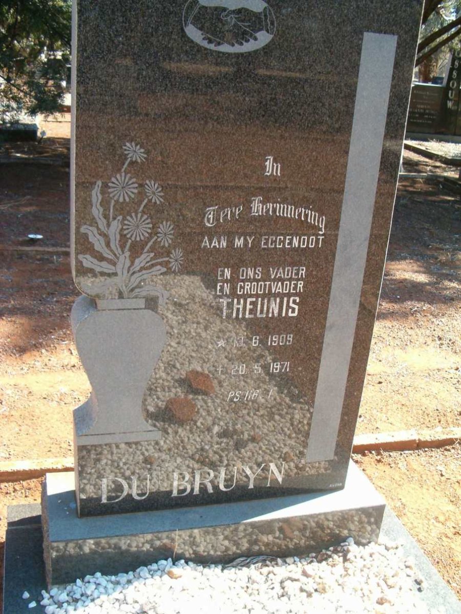 BRUYN Theunis, de 1909-1971
