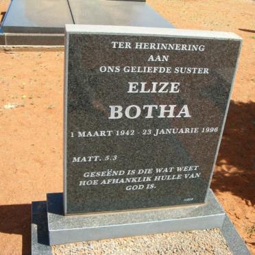 BOTHA Elize 1942-1996