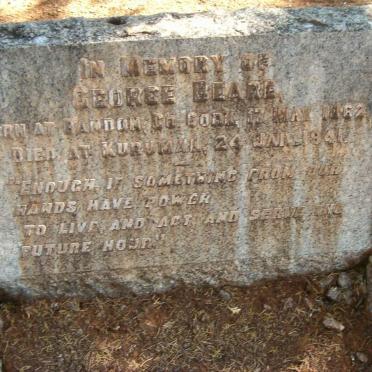 BEARE George 1862-1941