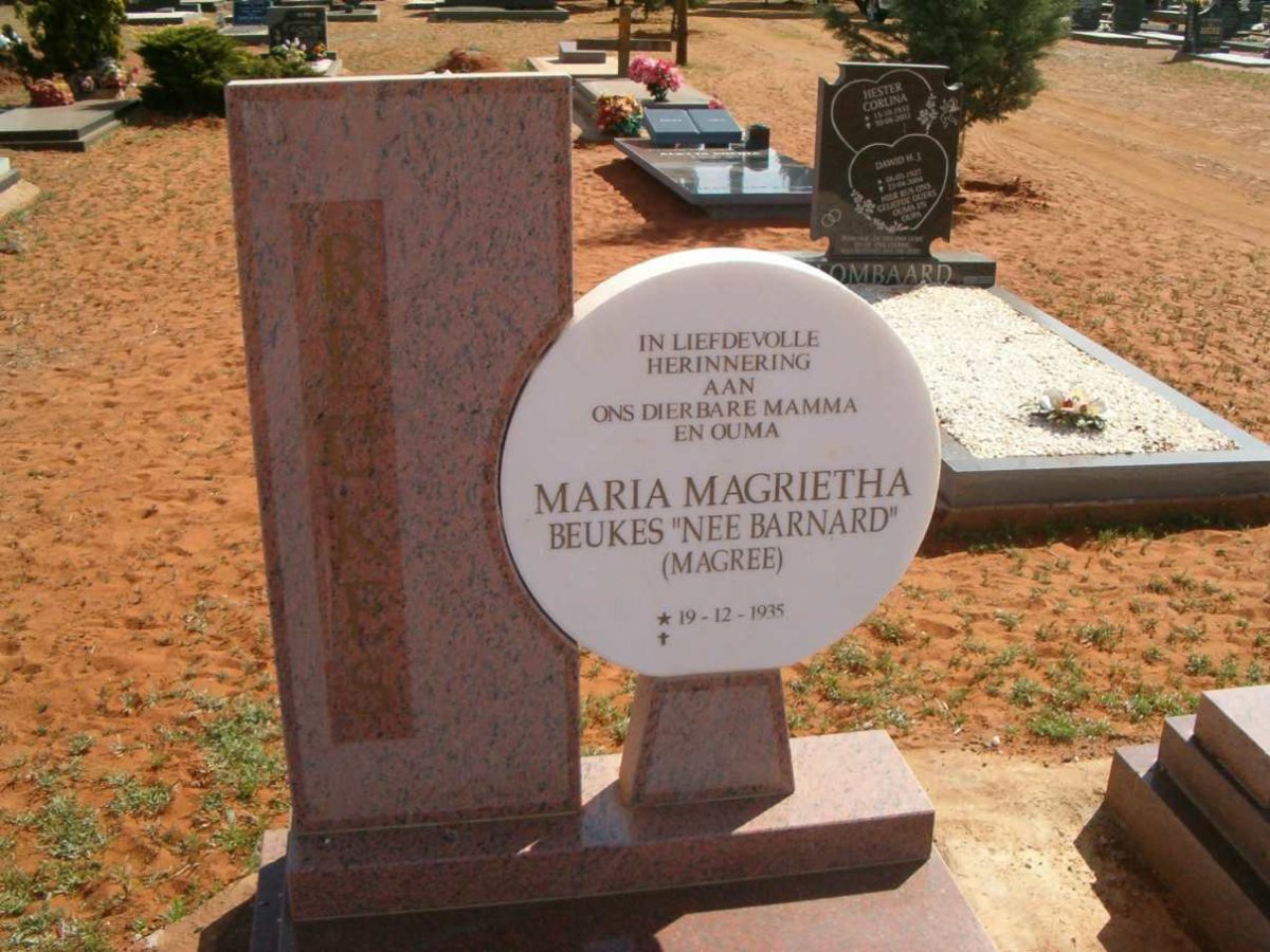 BEUKES Maria Magrietha nee BARNARD 1935-
