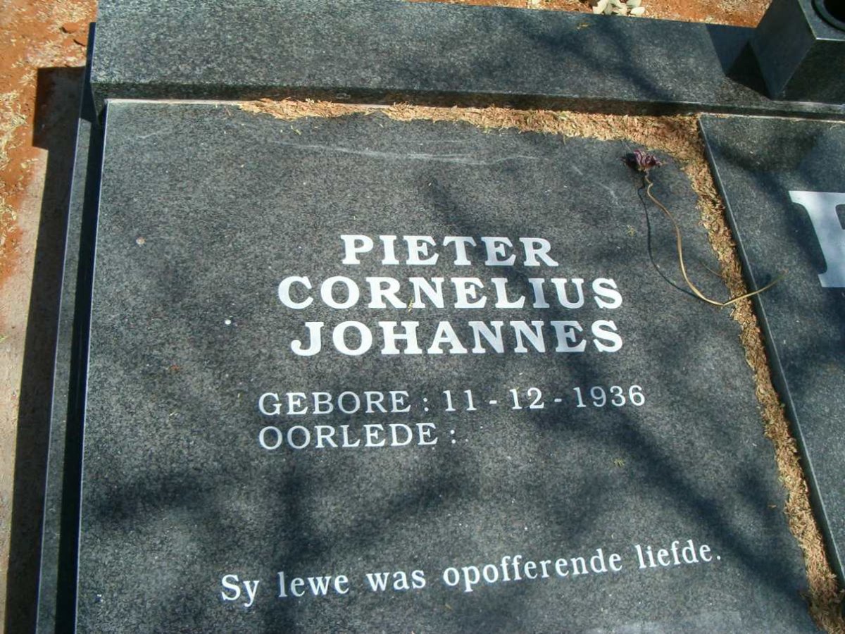 BEUKES Pieter Cornelius Johannes 1936-