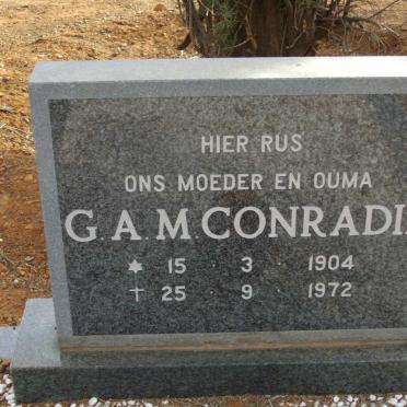 CONRADIE G.A.M. 1904-1972