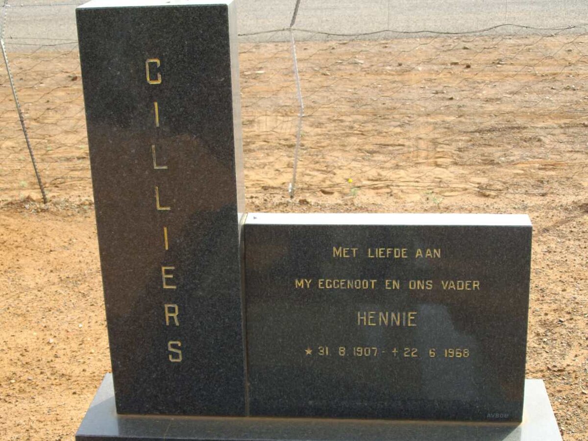 CILLIERS Hennie 1907-1968