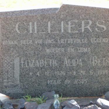 CILLIERS Elizabeth Alida 1925-1995