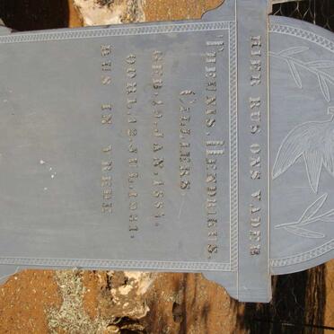 CILLIERS Theunis Hendrikus 1881-1931