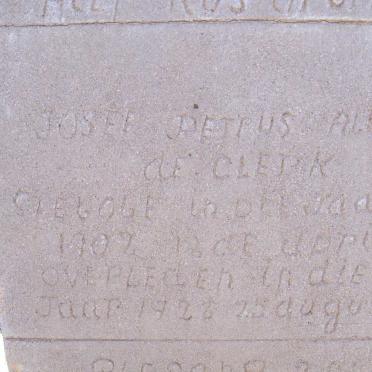 CLERK Josef Petrus Albertus, de 1902-1928