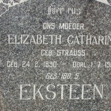 EKSTEEN Elizabeth Catharina nee STRAUSS 1890-1964