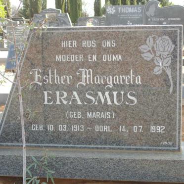 ERASMUS Esther Margareta nee MARAIS 1913-1992
