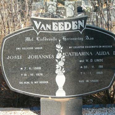 EEDEN Josef Johannes, van 1908-1976 &amp; Catharina Alida D. V.D. LINDE 1911-1969