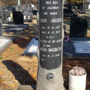 FOURIE Louis Jacobus 1907-1979 &amp; Maria Magrietha 1908-