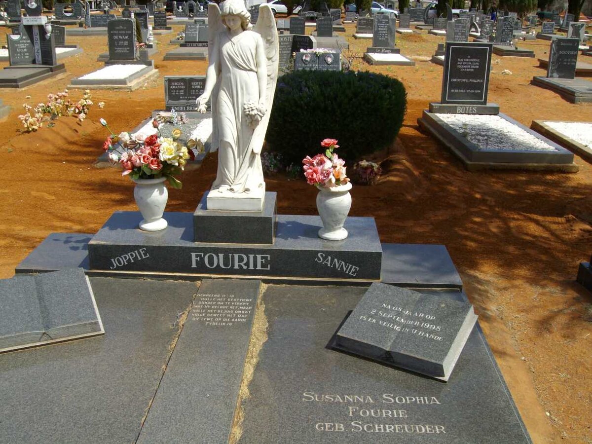 FOURIE Joppie &amp; Susanna Sophia SCHREUDER -1998
