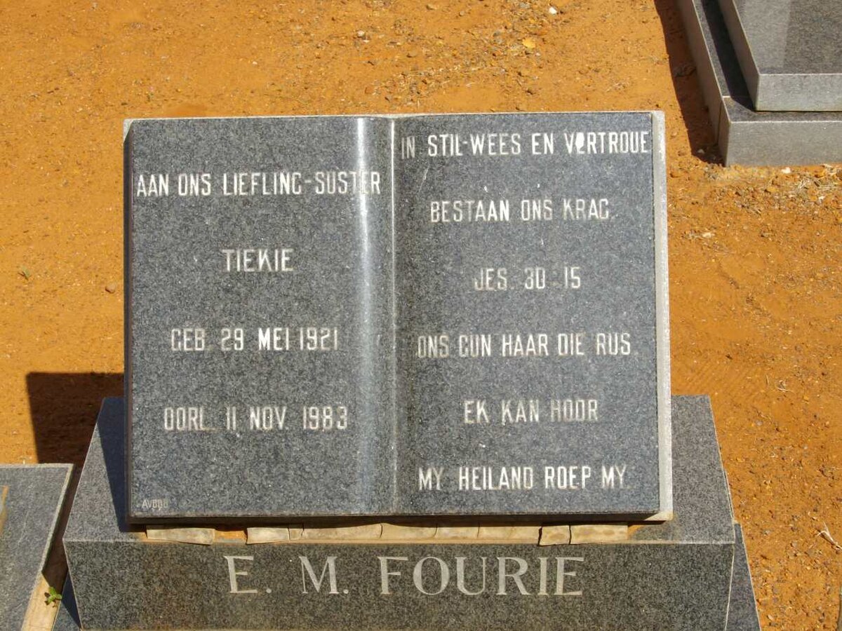 FOURIE E.M. 1921-1983