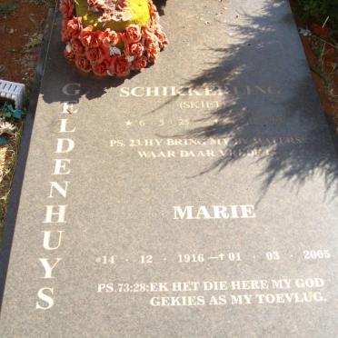 GELDENHUYS Schikkerling 1925- ? &amp; Marie 1916-2005