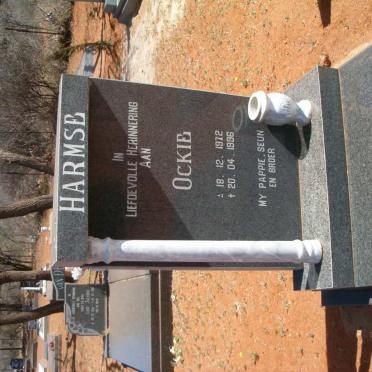 HARMSE Ockie 1912-1996