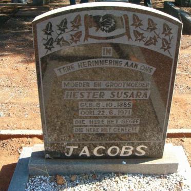 JACOBS Hester Susara 1885-1971