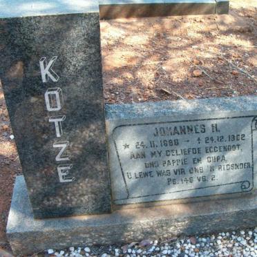 KOTZE Johannes H. 1888-1962