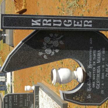 KRUGER Gertruida Maria 1908-1996