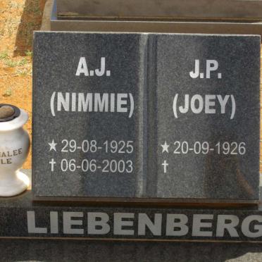 LIEBENBERG A.J. 1925-2003 &amp; J.P. 1926-