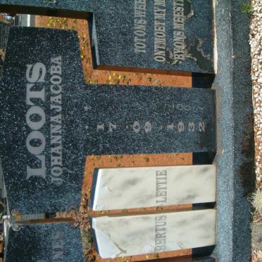 LOOTS Gysbertus Johannes 1932-1994 &amp; Johanna Jacoba 1932-2009 